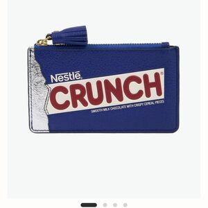ISO!! Anya Hindmarch Blue and Silver Crunch Card Case